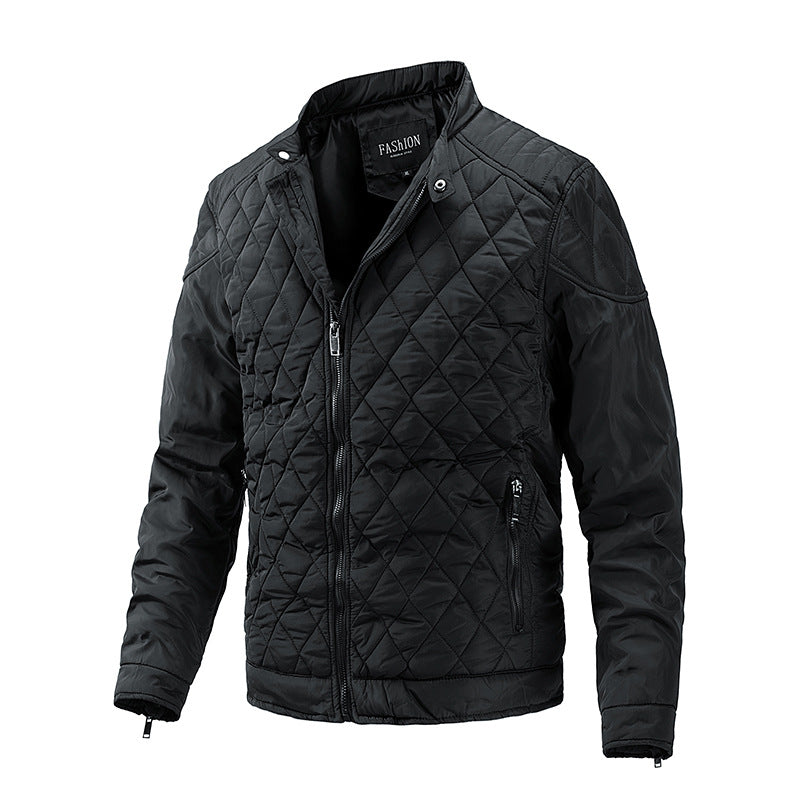 en’s Autumn & Winter Motorcycle Jacket – Lightweight Cotton Casual Jacket, Streetwear Biker Style