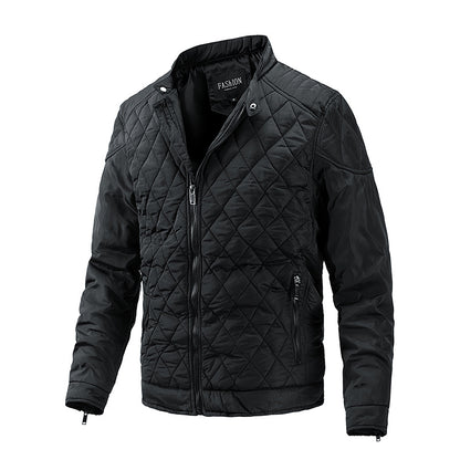 en’s Autumn & Winter Motorcycle Jacket – Lightweight Cotton Casual Jacket, Streetwear Biker Style