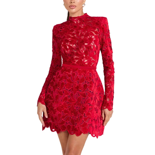 Women’s Long Sleeve Zip-Up Fitted Dress