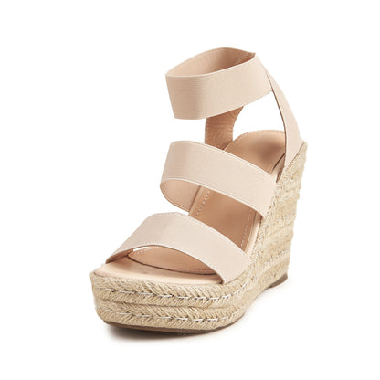Espadrille Rope Sole Wedge Heel Sandals for Women