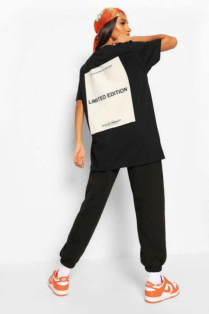 Ladies Oversized Limited Edition Short Sleeves T Shirt Top