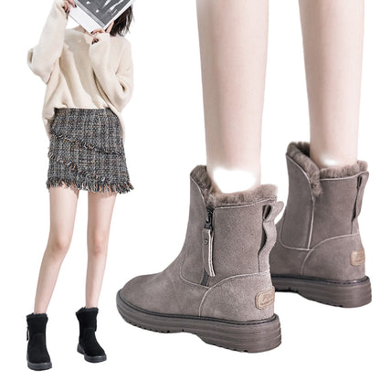 Women’s Martin Short Boots – Warm Cotton-Lined Ankle Shoes