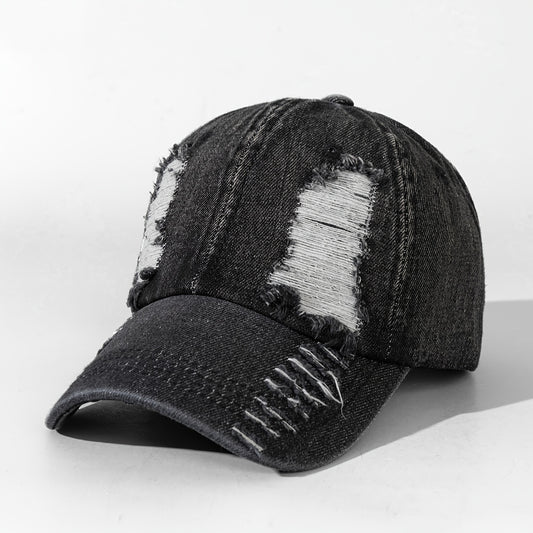 Double-Sided Large Hole Street Style Patchwork Color Stitched Dad Cap