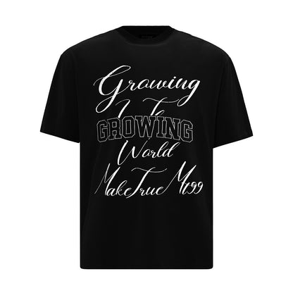 Letter short sleeved T-shirt