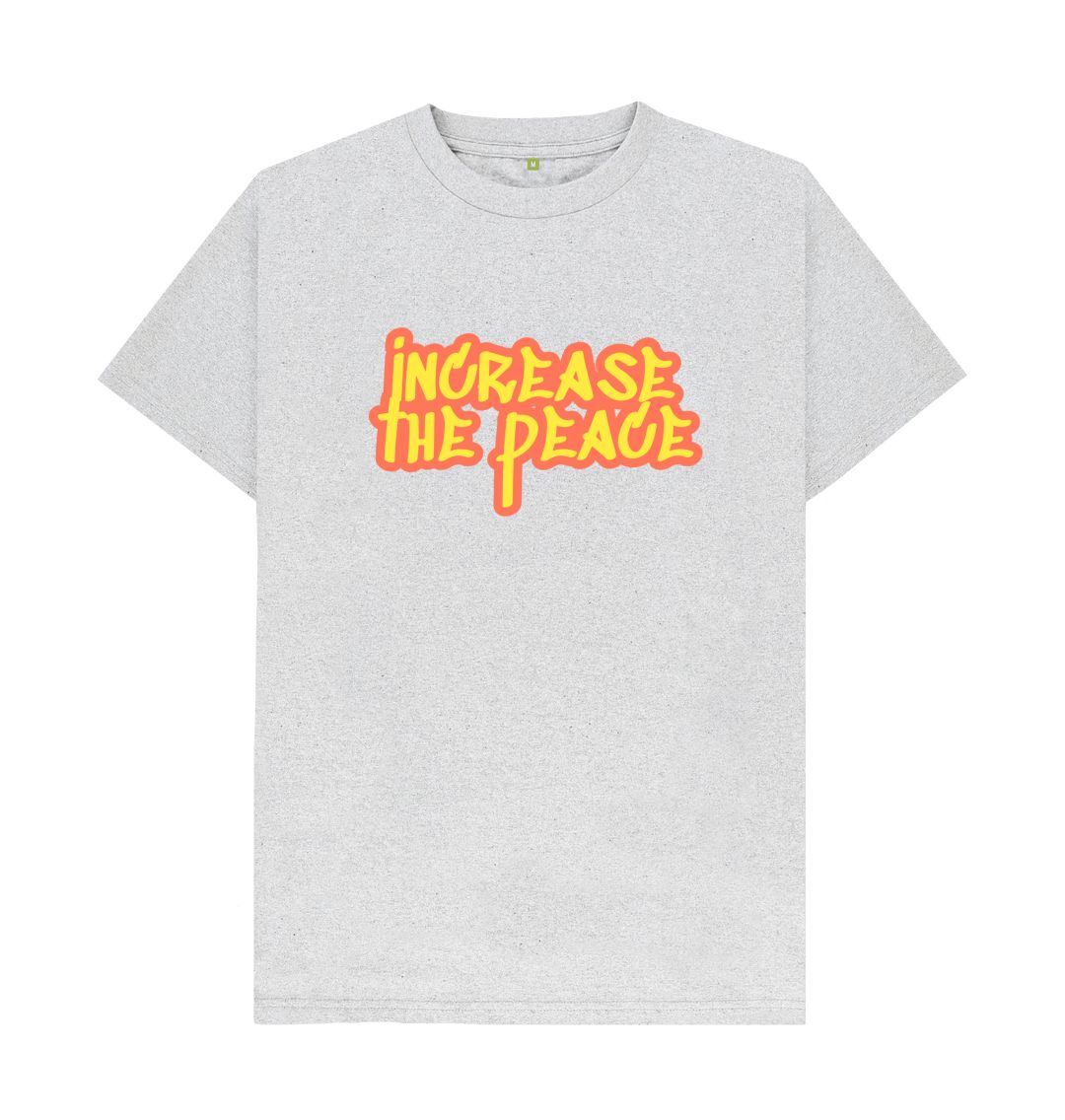 Grey Increase The Peace Print Men's T-Shirts