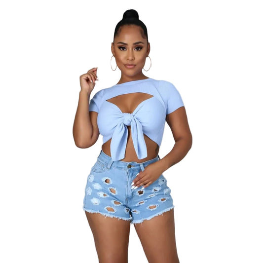 Women’s Mid-Rise High-Elasticity Casual Shorts