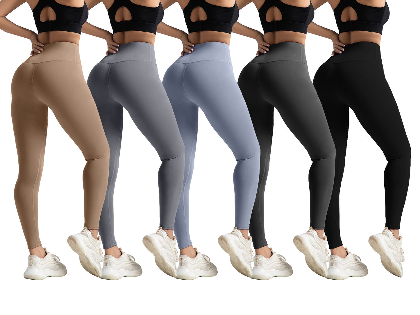 Seamless Peach Butt Yoga Pants – High Waist Tummy Control Sports Leggings for Women