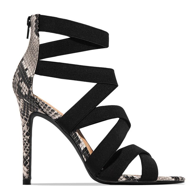Women’s Sexy Snake Print High Heels – Bold Stiletto Pumps