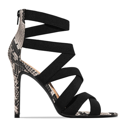 Women’s Sexy Snake Print High Heels – Bold Stiletto Pumps