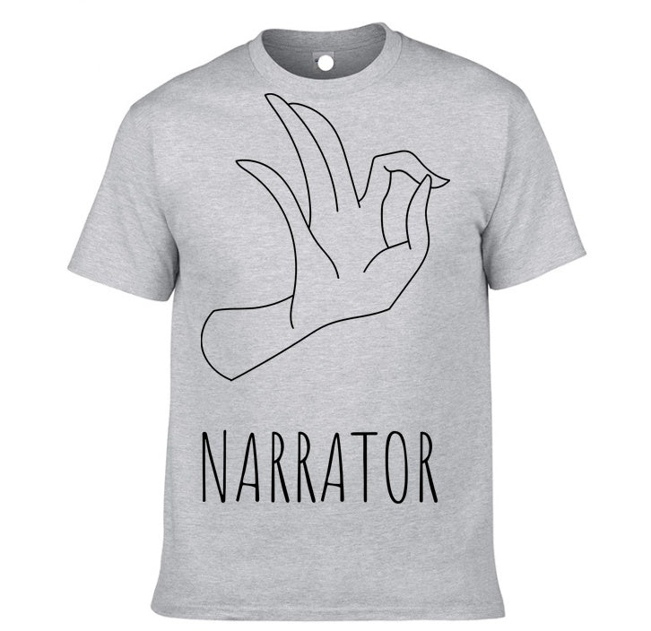 Men’s Gesture Print Short Sleeve T-Shirt – Casual Streetwear Graphic Tee