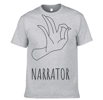 Men’s Gesture Print Short Sleeve T-Shirt – Casual Streetwear Graphic Tee