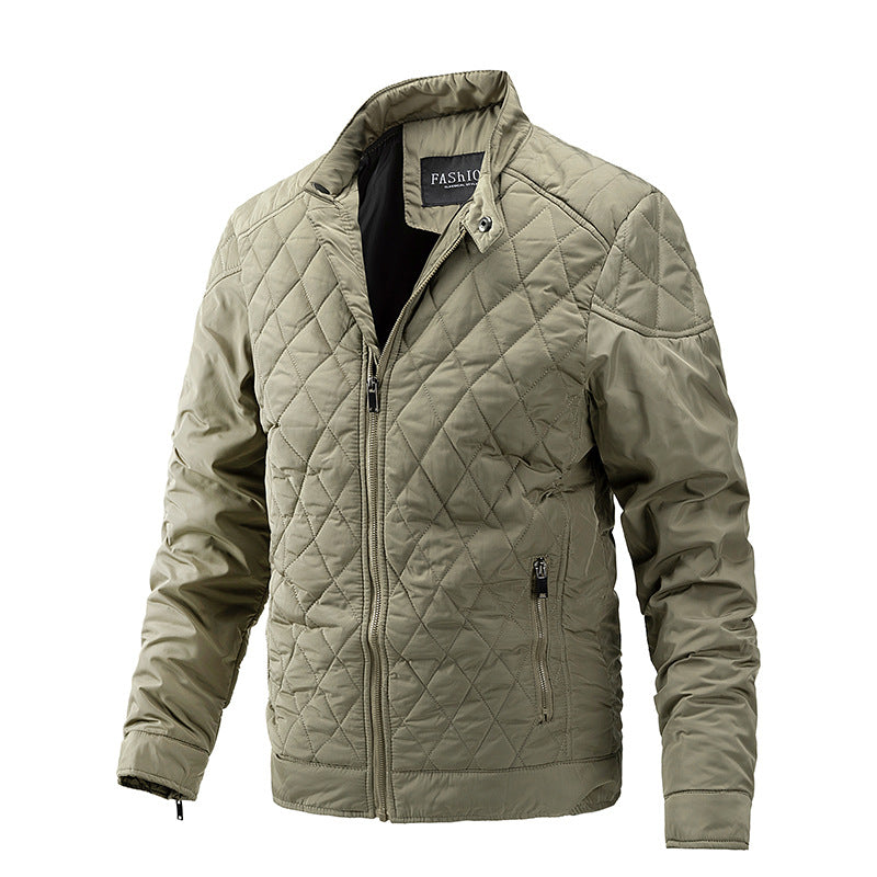 en’s Autumn & Winter Motorcycle Jacket – Lightweight Cotton Casual Jacket, Streetwear Biker Style