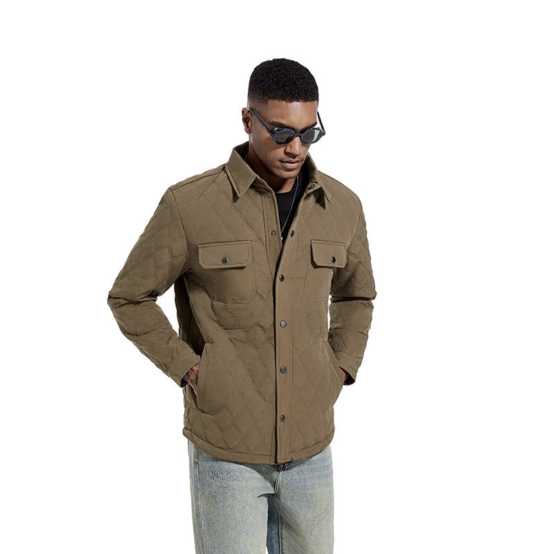Men’s Business Casual Cotton Jacket – Stylish Lightweight Fashion Outerwear