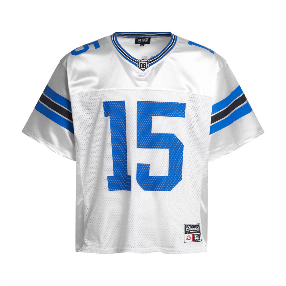 Mesh patchwork short sleeved T-shirt