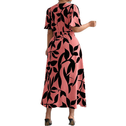 Plus-size Elegant V-neck Dress For Women