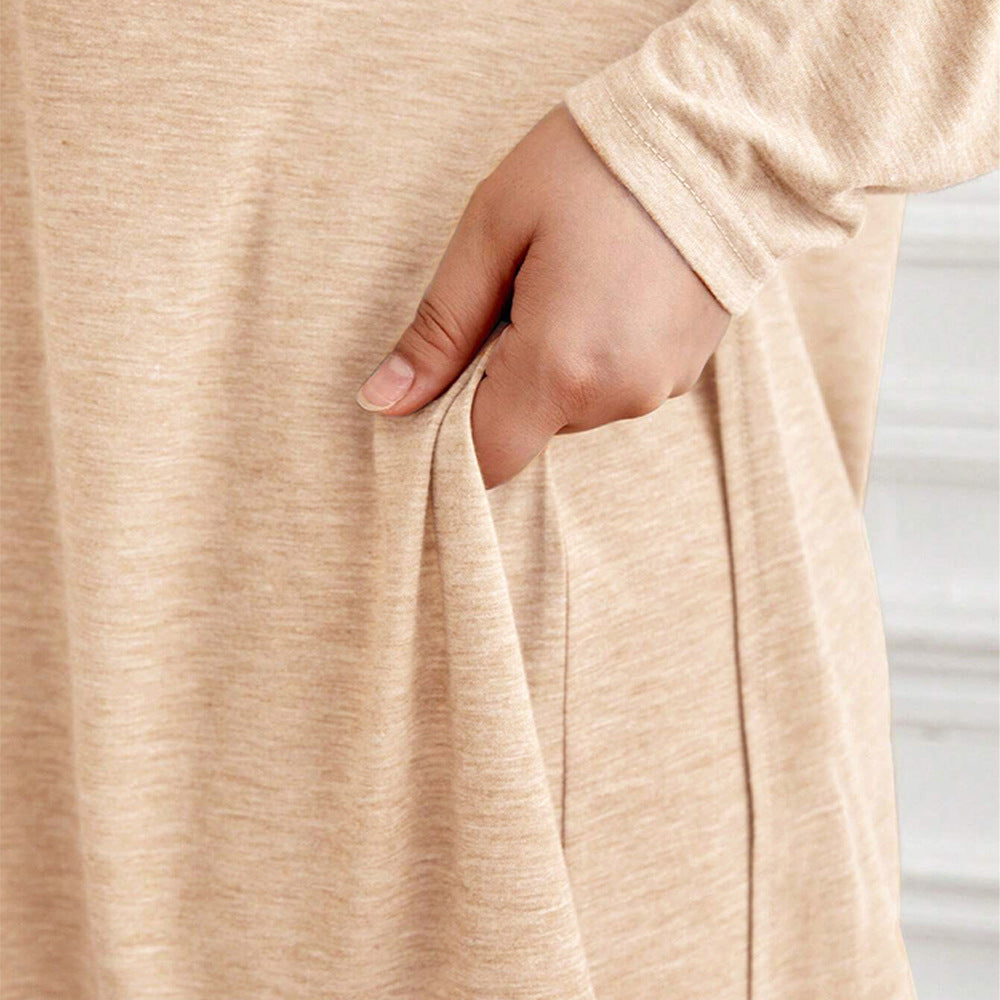Women’s Split Long Sleeve Top & Wide Leg Trousers Set – Elegant Two-Piece Outfit