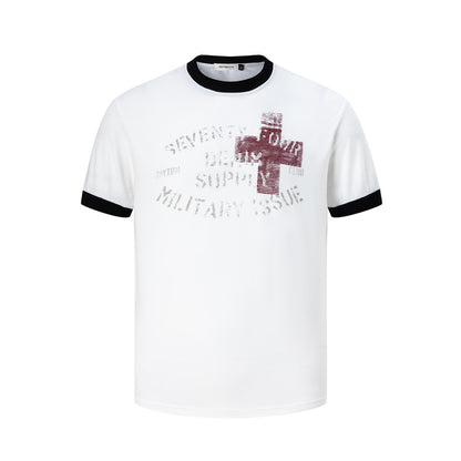 Urban Style Cross Print Casual T-Shirt