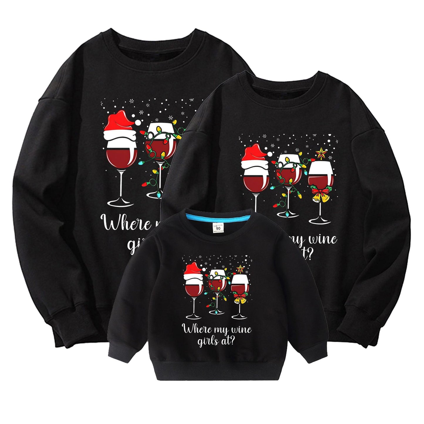 Family Matching Holiday Hoodie/Tee – Pure Cotton, American Style