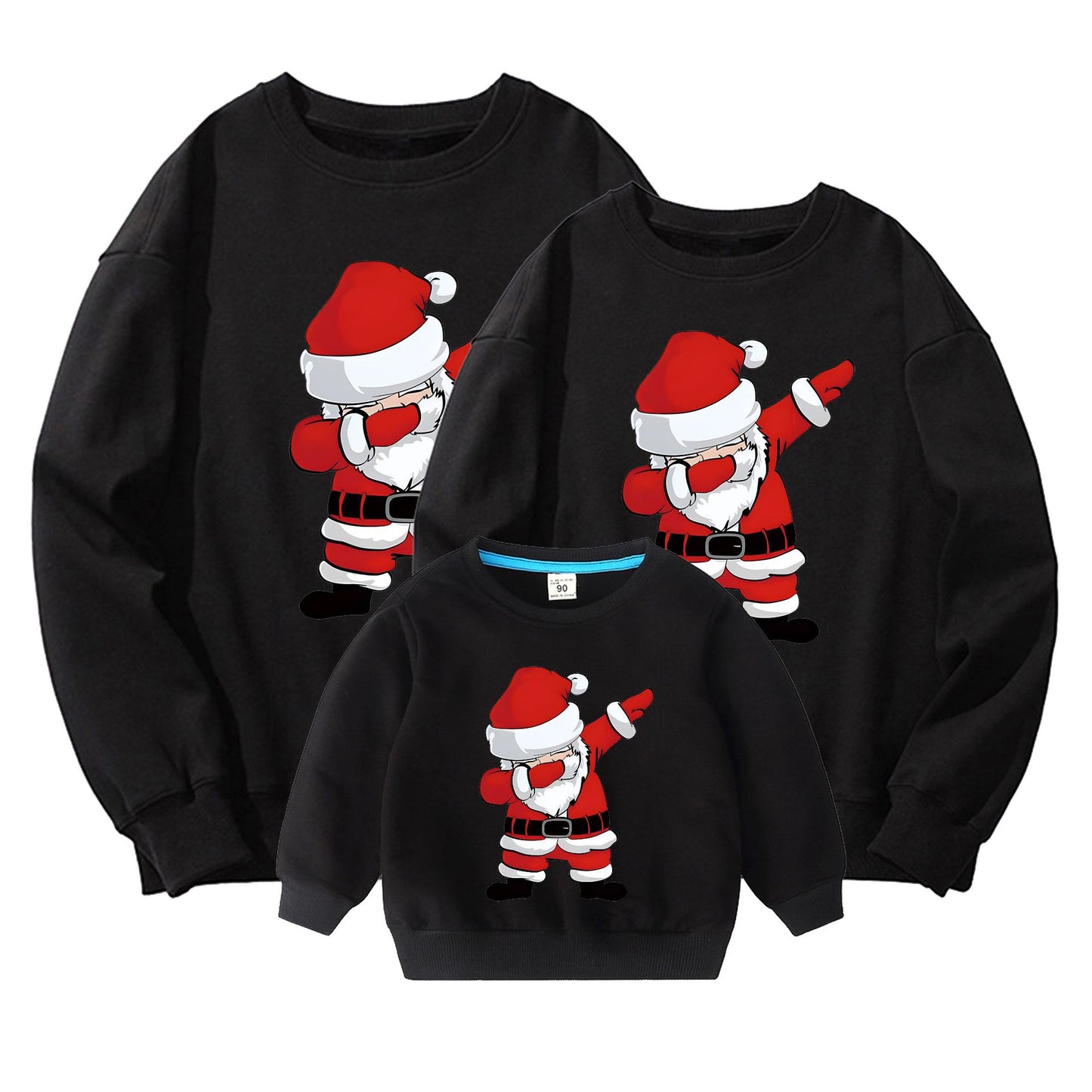 Family Matching Holiday Hoodie/Tee – Pure Cotton, American Style