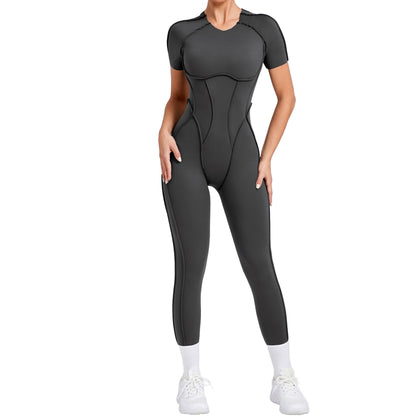 Women’s One-Piece Sports Yoga Jumpsuit – Seamless Fitness Bodysuit for Gym & Activewear