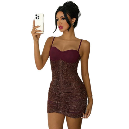 Chic Tassel Spliced Sleeveless Dress for Women