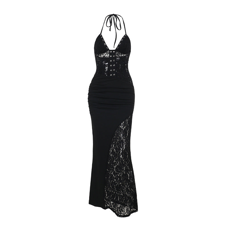 Sexy Figure-Hugging Lace Slip Dress for Women