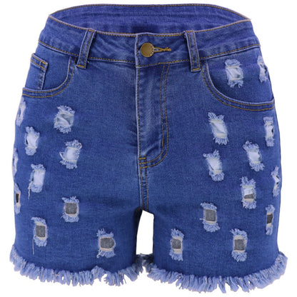 Women’s Mid-Rise High-Elasticity Casual Shorts