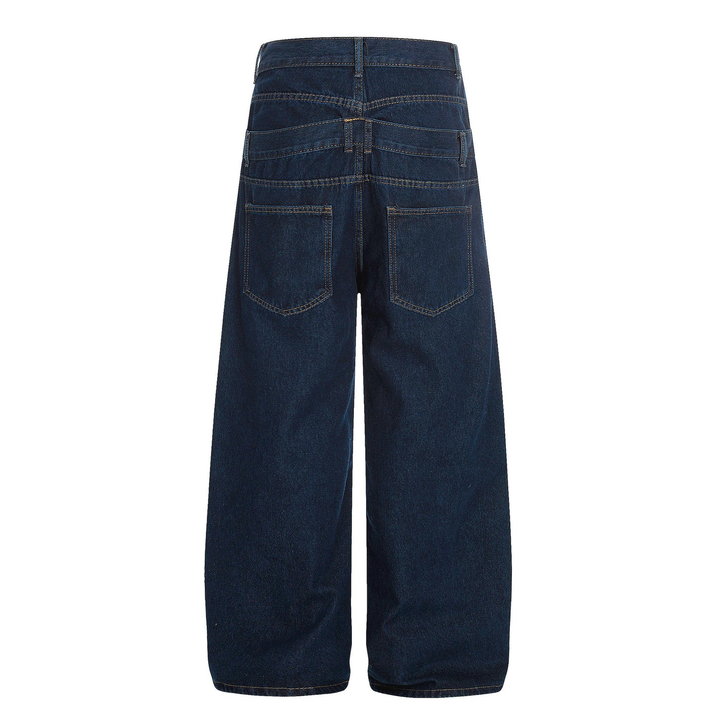 Women’s Layered Waistband Casual Denim Pants