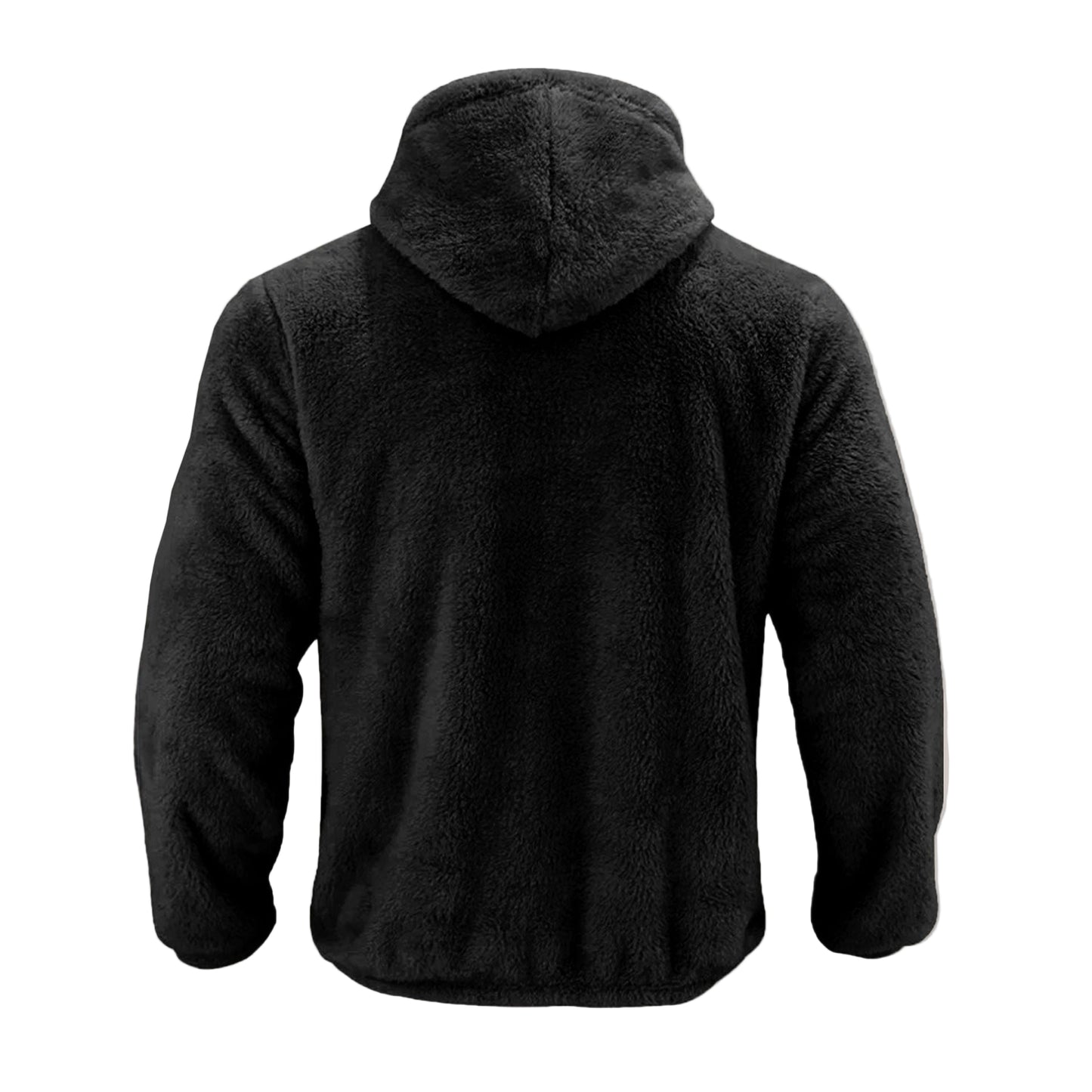 Men’s Winter Fleece-Lined Padded Hooded Jacket – Warm Insulated Coat