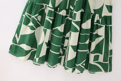 Neues bedrucktes langes Kleid
