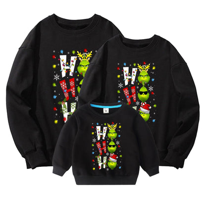 Family Matching Holiday Hoodie/Tee – Pure Cotton, American Style