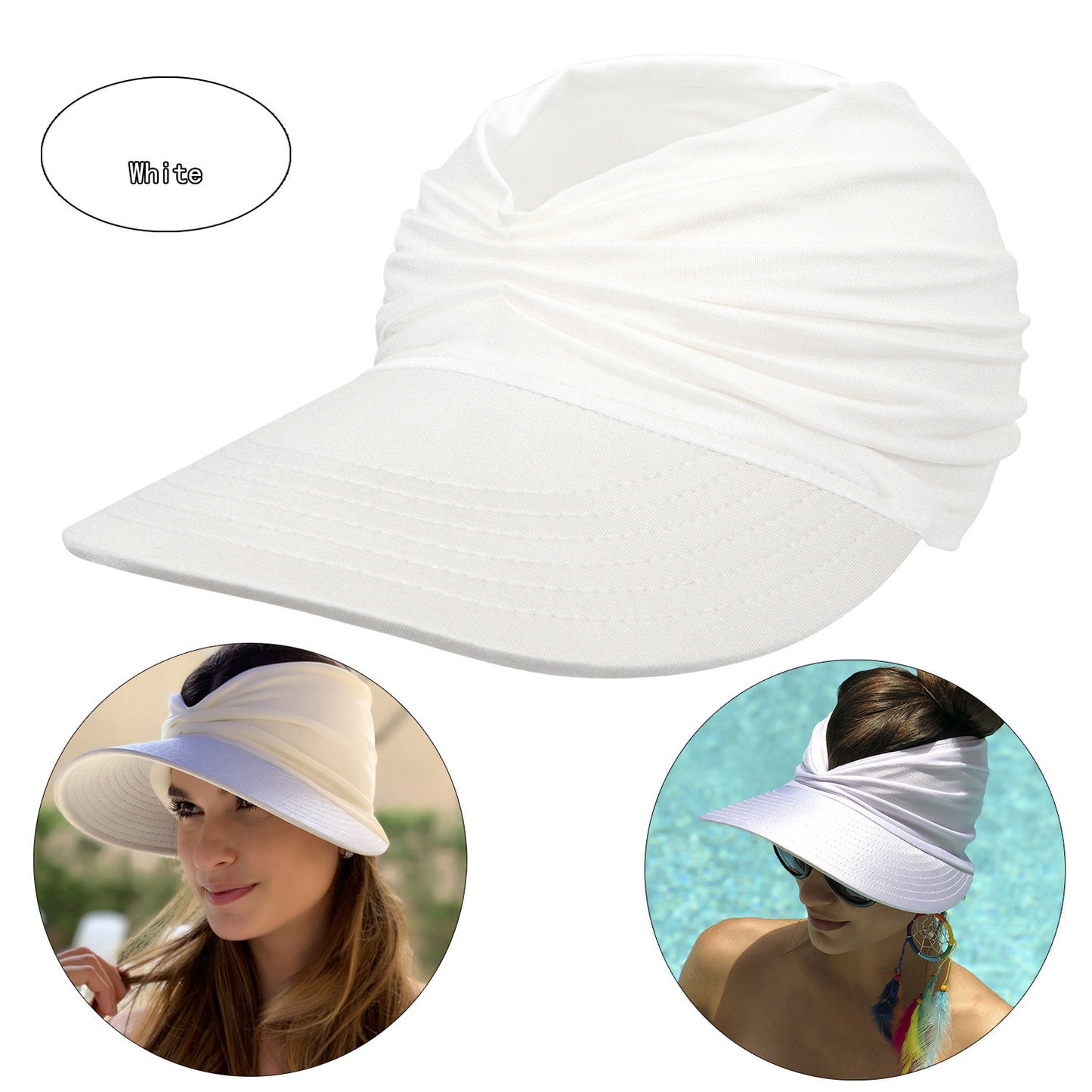 Women's New Empty Top Sunscreen Sports Beach Sun Hat