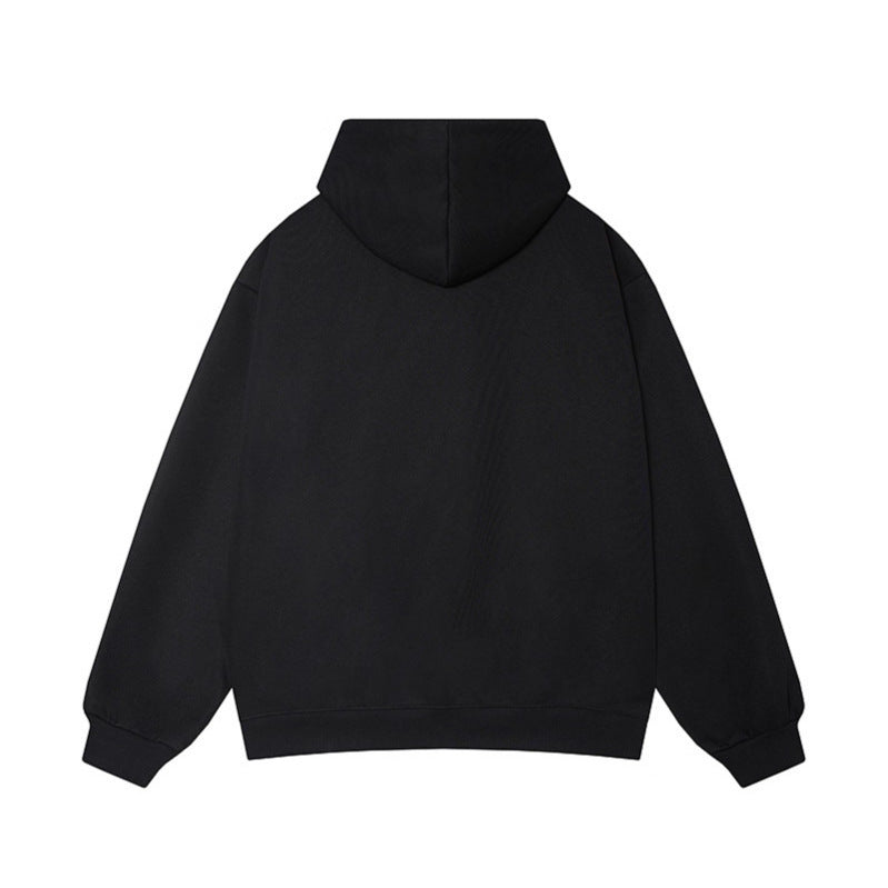 Street Style Color-Block Patch Hoodie Sweatshirt