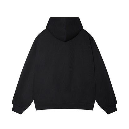 Street Style Color-Block Patch Hoodie Sweatshirt