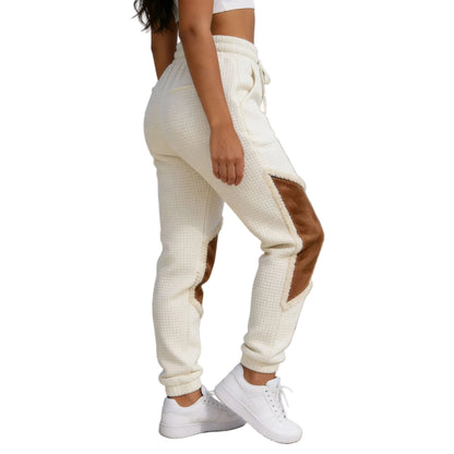 Retro Western Plaid Patchwork Sport Pants for Women