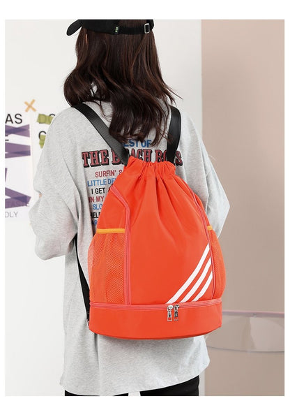 Outdoor Sports Backpack with Basketball Compartment