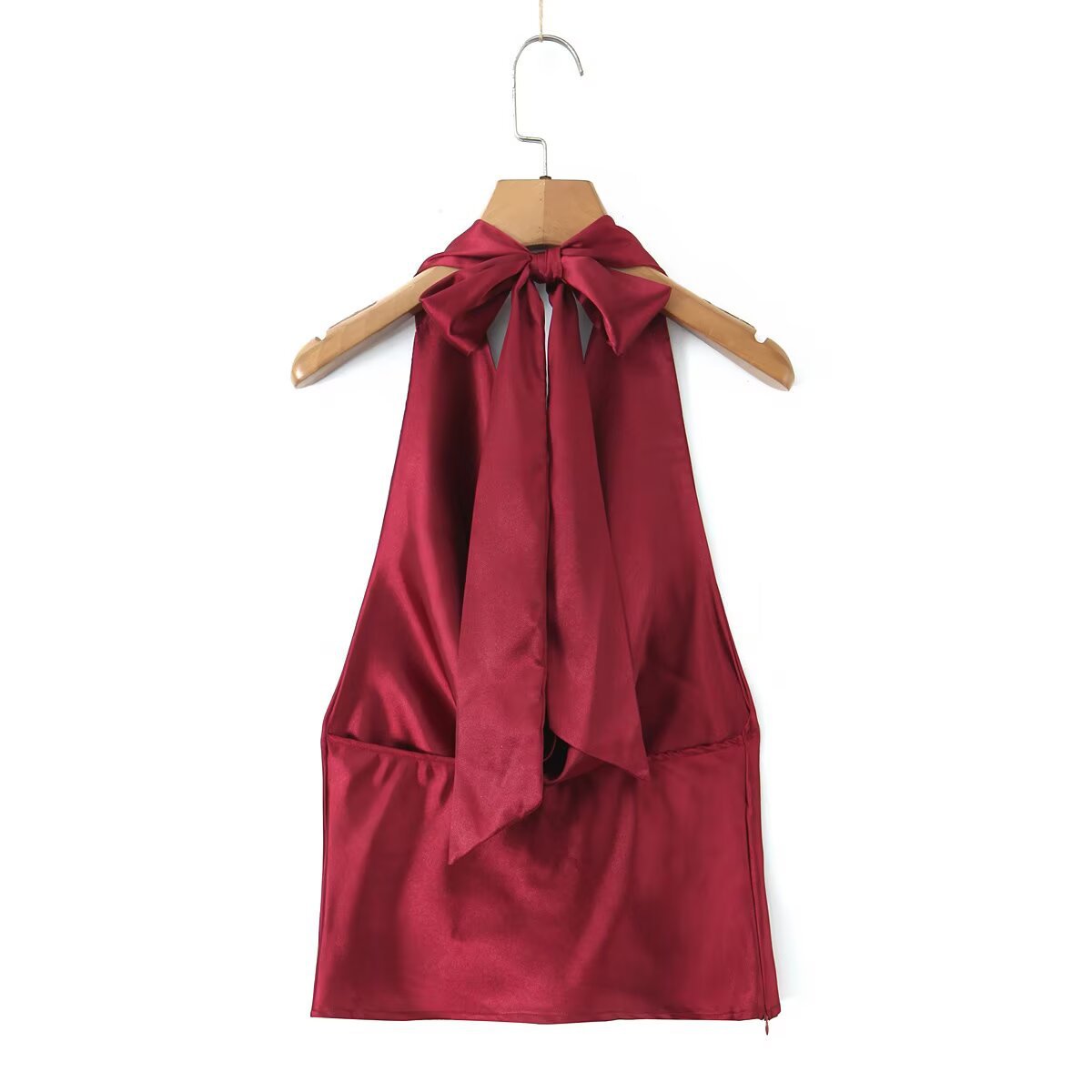 Fish scale half skirt sexy swinging collar hanging neck strap set