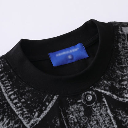 Trendy Printed Short Sleeve Fashion Shirt