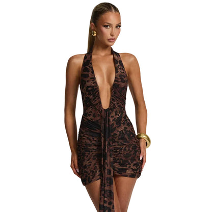 Women’s Ribbon Detail Sleeveless Bodycon Party Dress