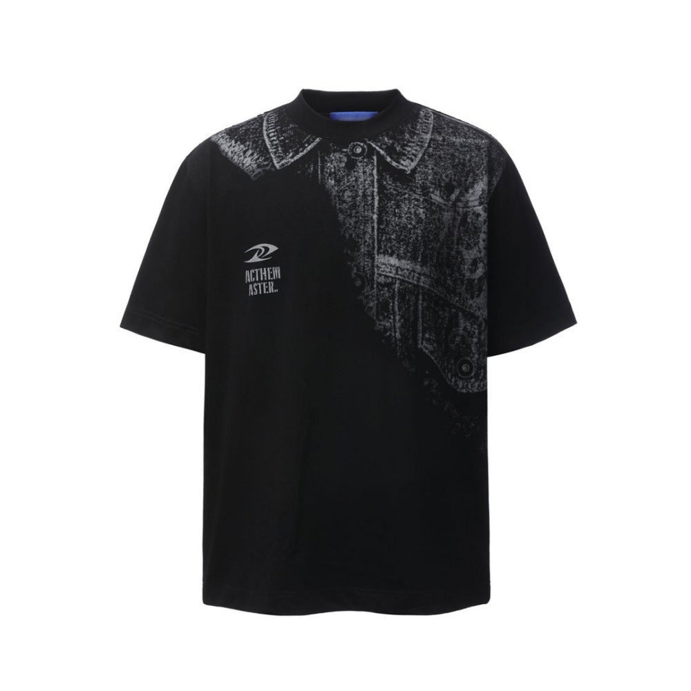 Trendy Printed Short Sleeve Fashion Shirt