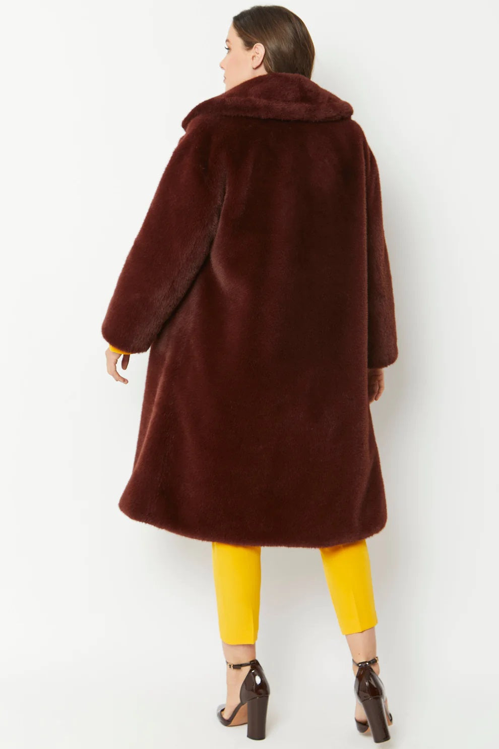 Chocolate Faux Fur Coat-3