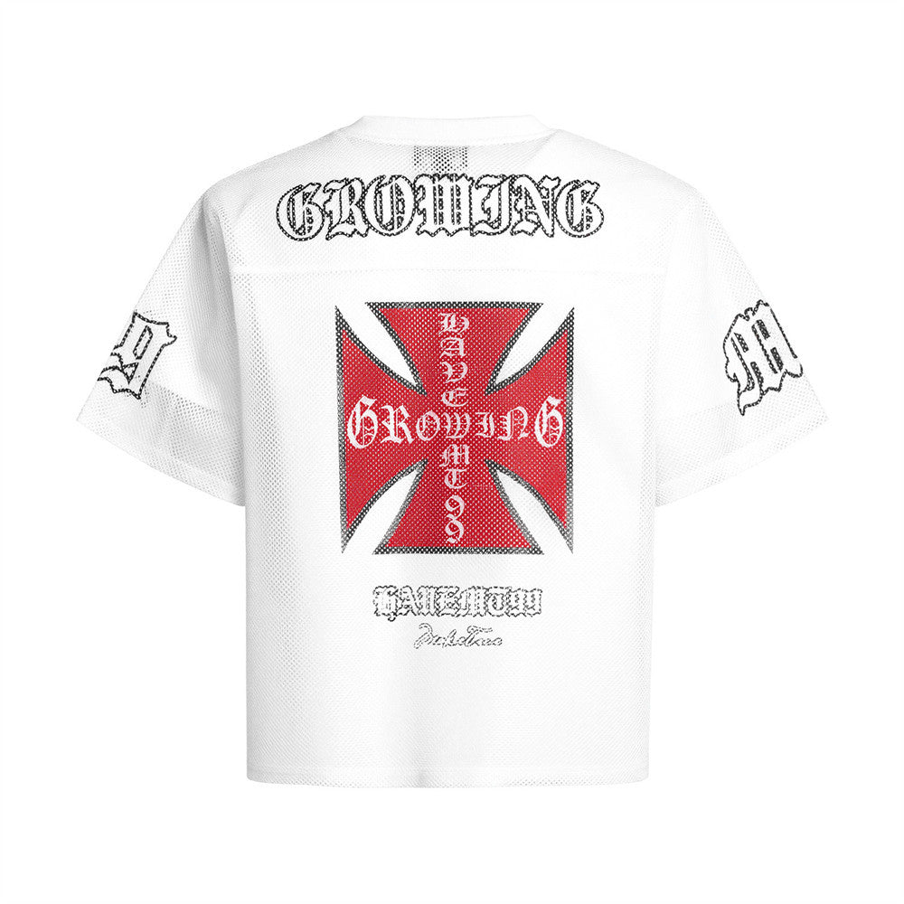 99 Digital Printed Breathable Mesh Sports Short Sleeve