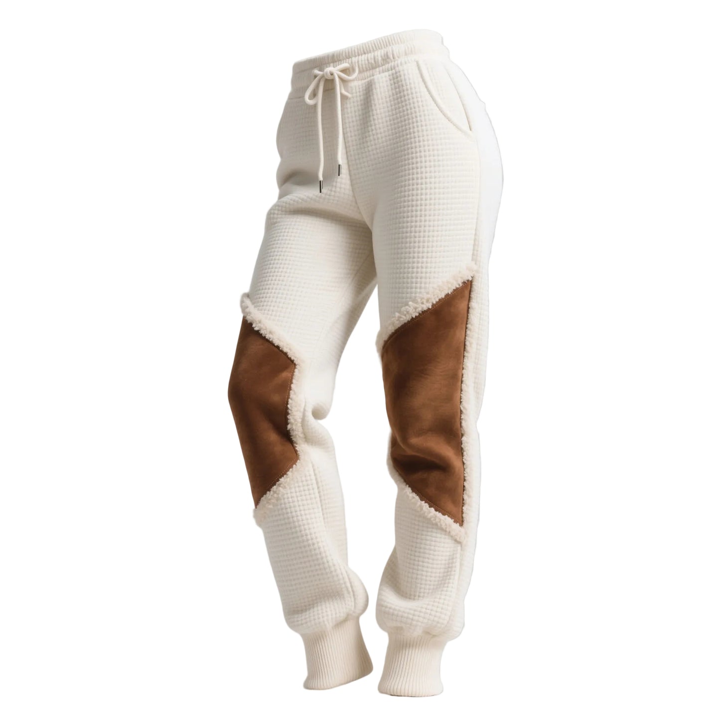 Retro Western Plaid Patchwork Sport Pants for Women