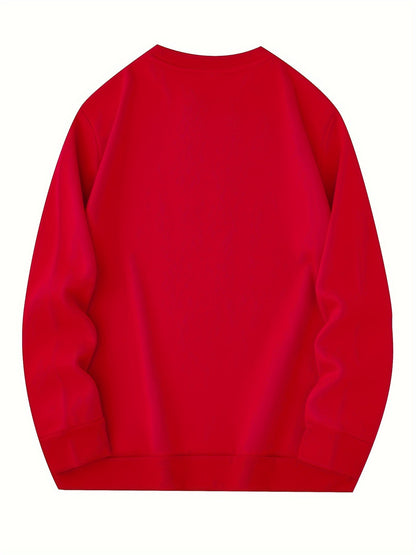 Men’s Christmas Gnome Graphic Sweatshirt – Olive Green