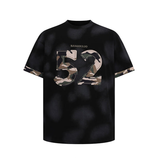 Tie-Dye Distressed Short Sleeve T-Shirt