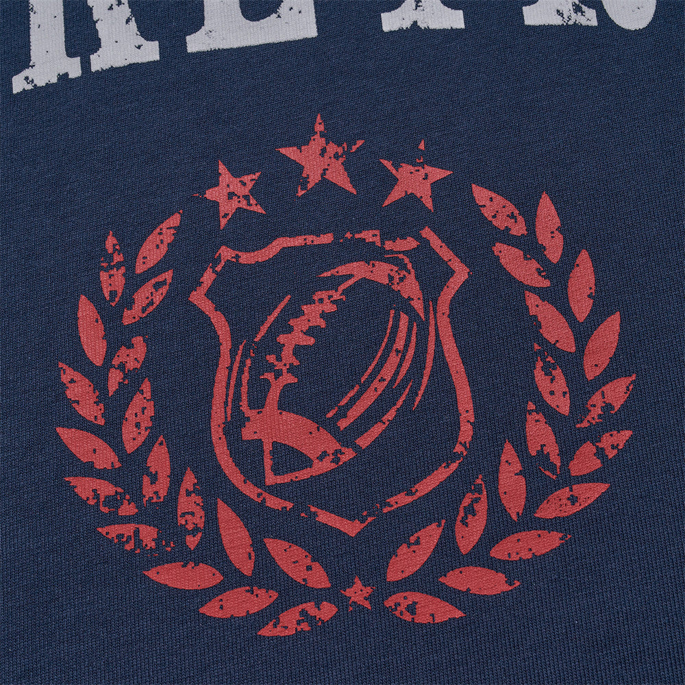 Letter Printed Pure Cotton Short Sleeved T-Shirt