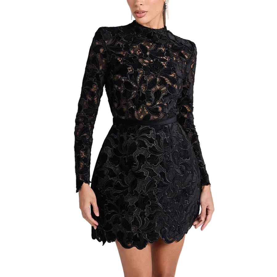Women’s Long Sleeve Zip-Up Fitted Dress