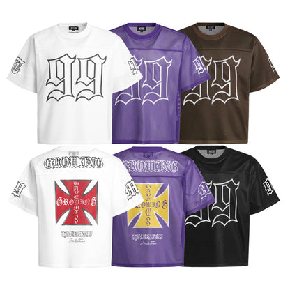 99 Digital Printed Breathable Mesh Sports Short Sleeve