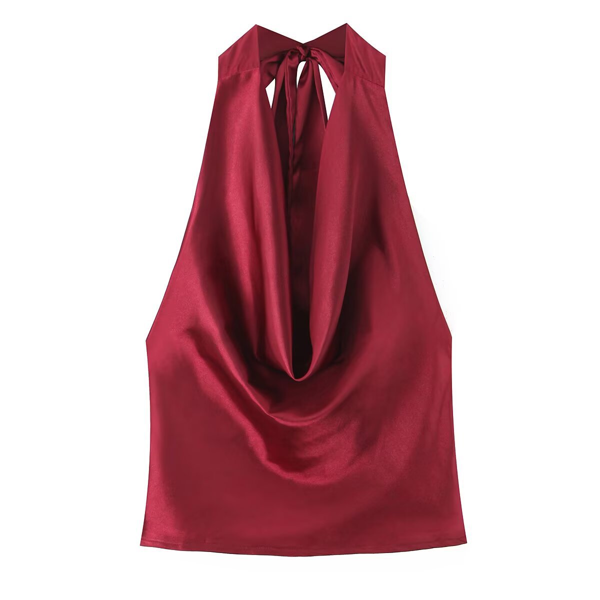 Fish scale half skirt sexy swinging collar hanging neck strap set