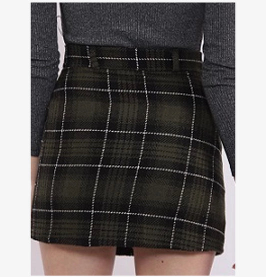 Woollen Mini Skirt